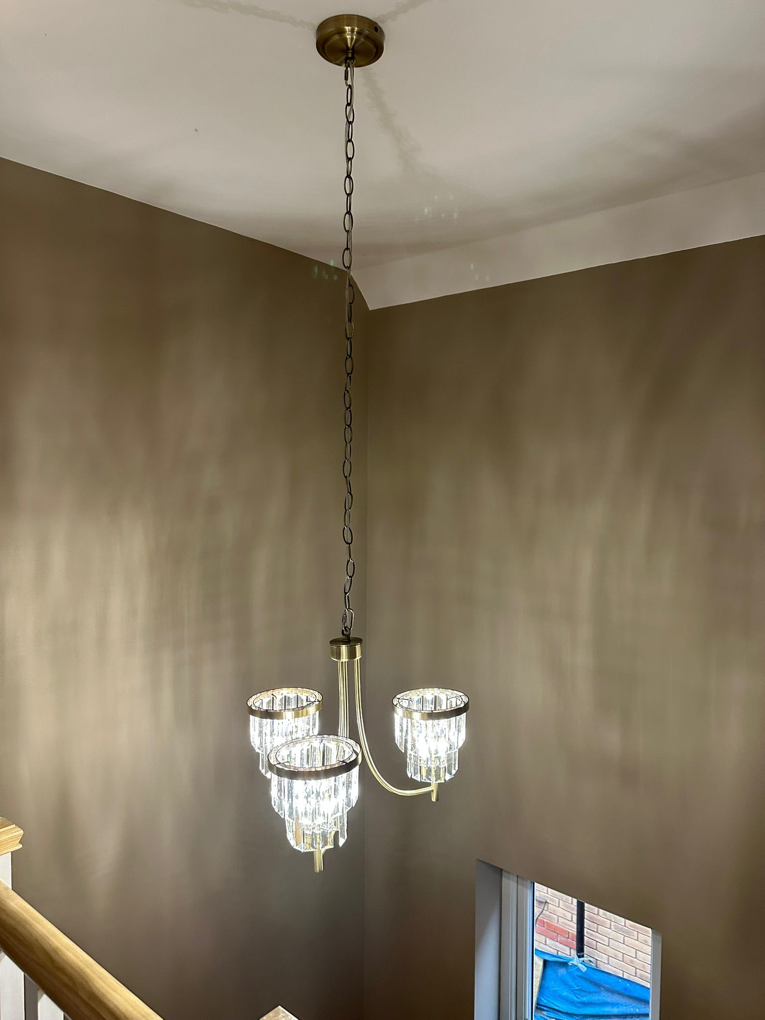 Stairwell chandelier