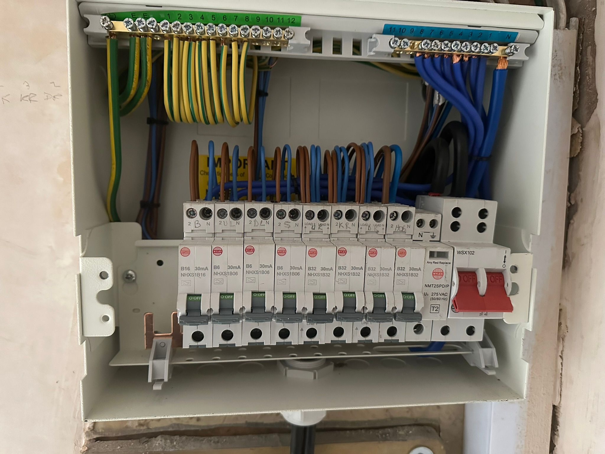 Consumer unit installation