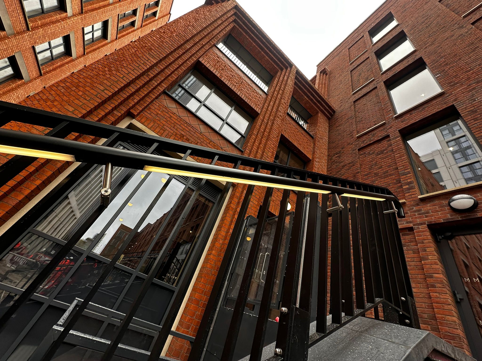 Birmingham apartment LED handrails