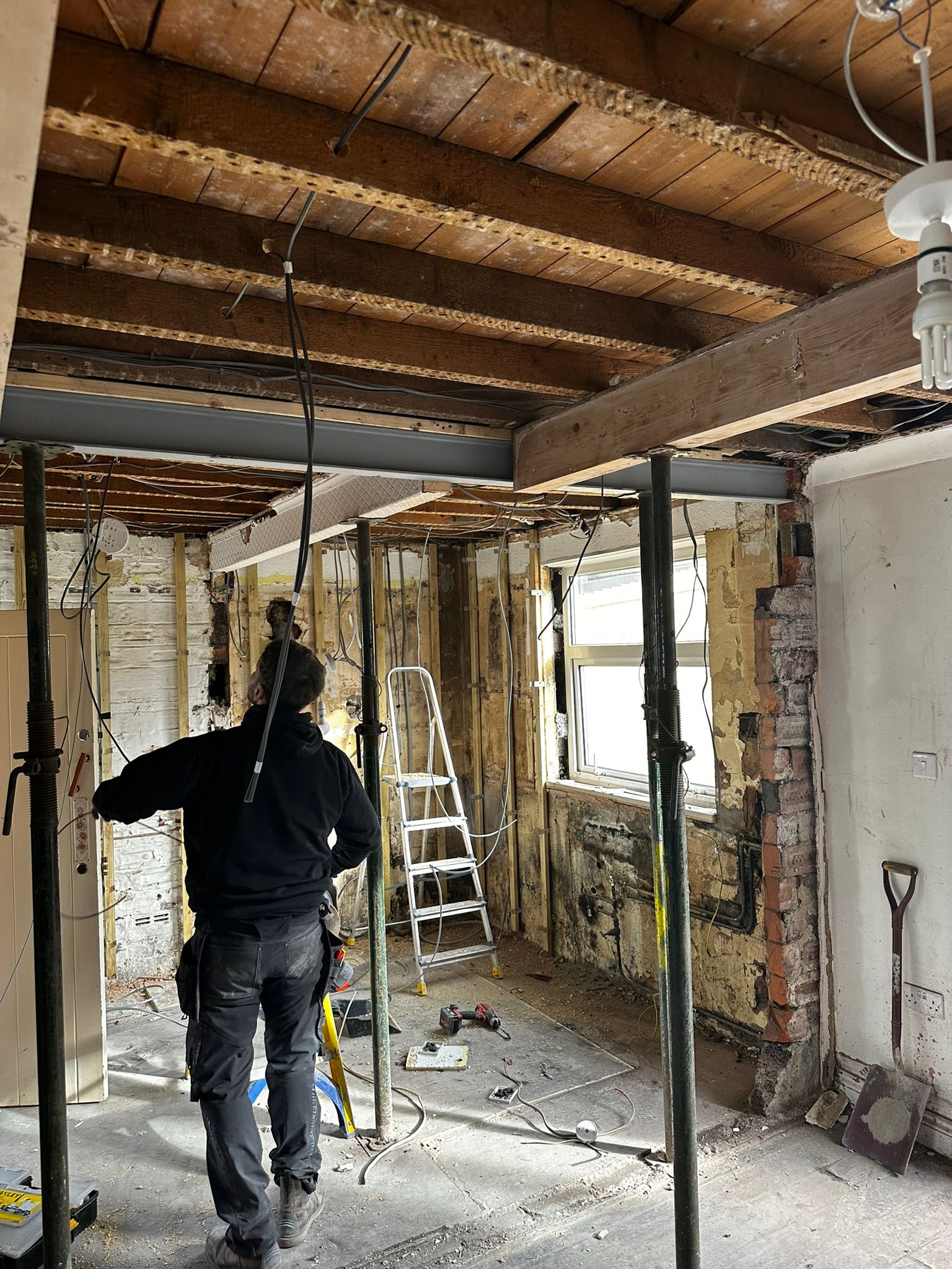 House rewire in progress